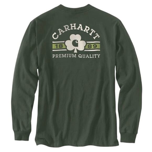 Carhartt Men's St. Patricks Day Graphic Long Sleeve T-Shirt NWT - Picture 3 of 5